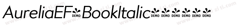 AureliaEF-BookItalic字体转换