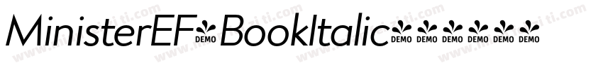 MinisterEF-BookItalic字体转换