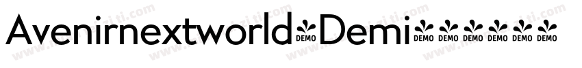 Avenirnextworld-Demi字体转换