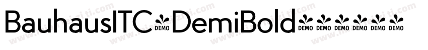 BauhausITC-DemiBold字体转换