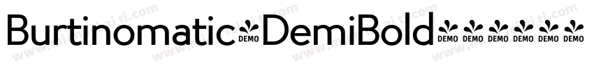 Burtinomatic-DemiBold字体转换