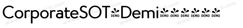 CorporateSOT-Demi字体转换