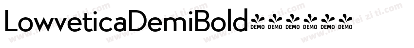 LowveticaDemiBold字体转换