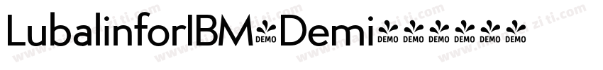 LubalinforIBM-Demi字体转换