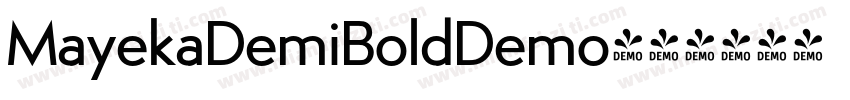 MayekaDemiBoldDemo字体转换