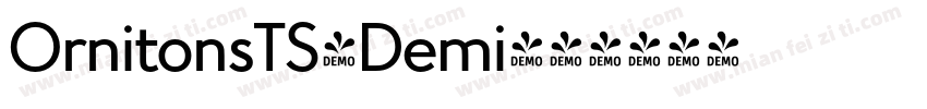 OrnitonsTS-Demi字体转换