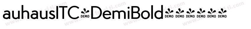 auhausITC-DemiBold字体转换