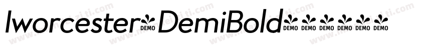Iworcester-DemiBold字体转换