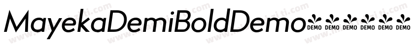 MayekaDemiBoldDemo字体转换