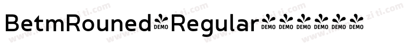 BetmRouned-Regular字体转换