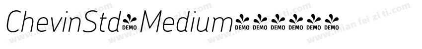 ChevinStd-Medium字体转换