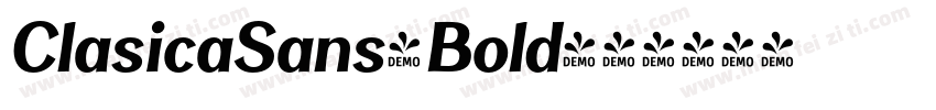 ClasicaSans-Bold字体转换