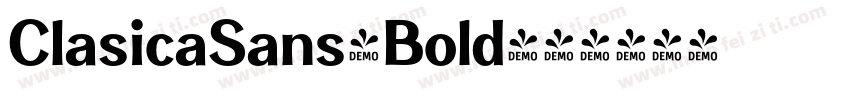ClasicaSans-Bold字体转换
