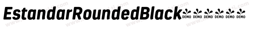 EstandarRoundedBlack字体转换
