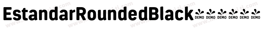 EstandarRoundedBlack字体转换