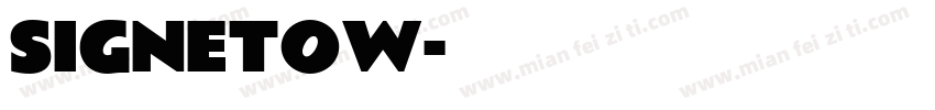 signetow字体转换