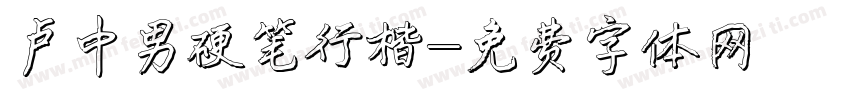 卢中男硬笔行楷字体转换