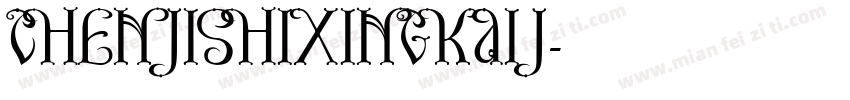 ChenjishiXingkaiJ字体转换