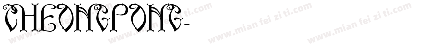 Cheongpong字体转换