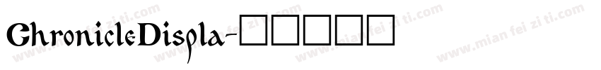ChronicleDispla字体转换