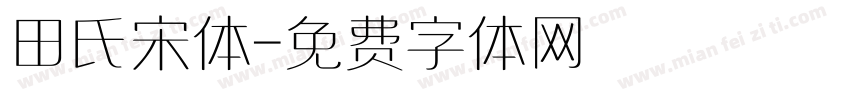 田氏宋体字体转换