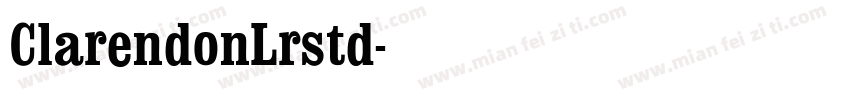 ClarendonLrstd字体转换