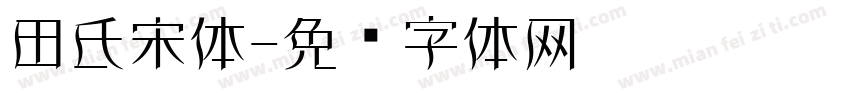 田氏宋体字体转换