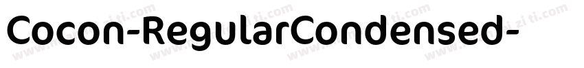 Cocon-RegularCondensed字体转换