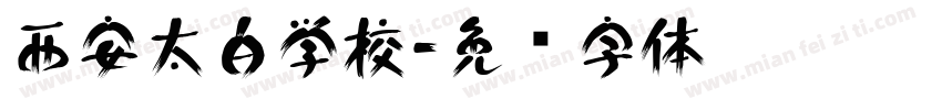 西安太白学校字体转换