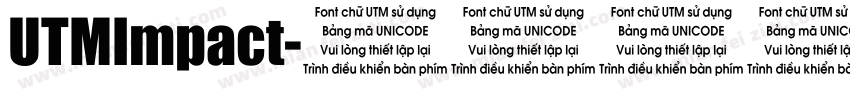 UTMImpact字体转换
