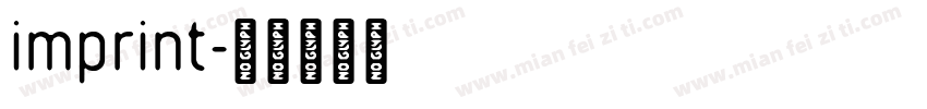 imprint字体转换