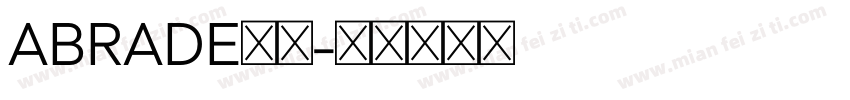 ABRADE字体字体转换