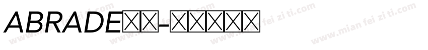 ABRADE字体字体转换