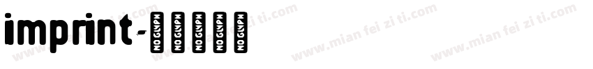 imprint字体转换