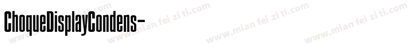ChoqueDisplayCondens字体转换