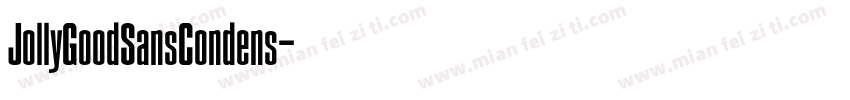 JollyGoodSansCondens字体转换