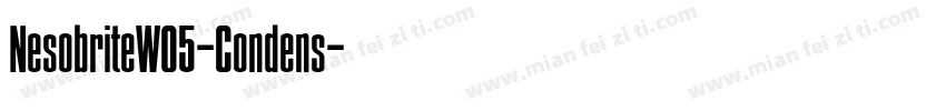 NesobriteW05-Condens字体转换