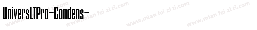 UniversLTPro-Condens字体转换