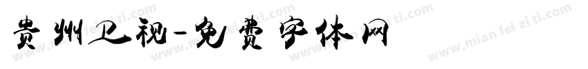 贵州卫视字体转换