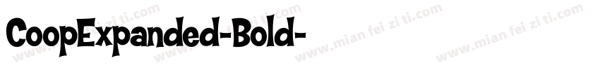 CoopExpanded-Bold字体转换