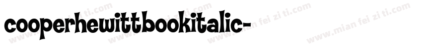 cooperhewittbookitalic字体转换