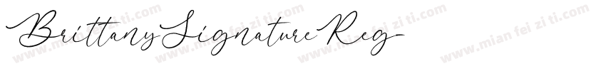 BrittanySignatureReg字体转换