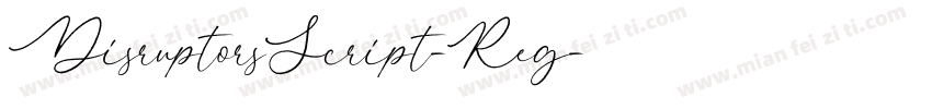 DisruptorsScript-Reg字体转换