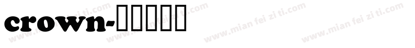 crown字体转换