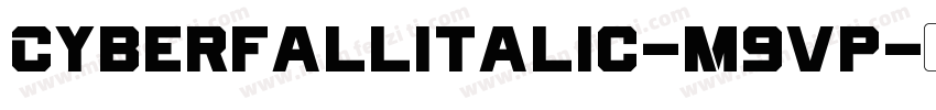CyberfallItalic-M9vp字体转换