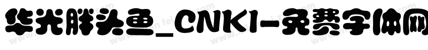 华光胖头鱼_CNKI字体转换