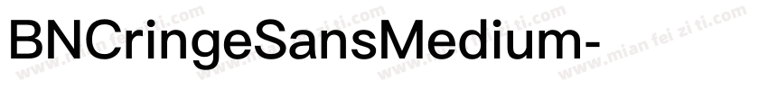 BNCringeSansMedium字体转换