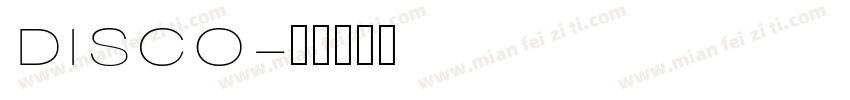 DISCO字体转换