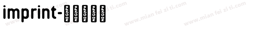 imprint字体转换