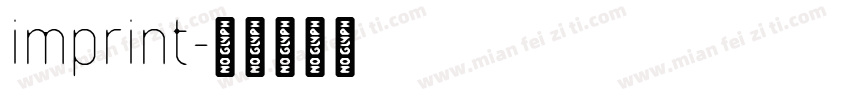 imprint字体转换